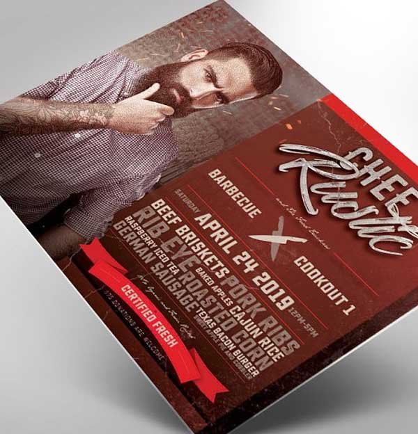 Chef Barbeque Flyer Template