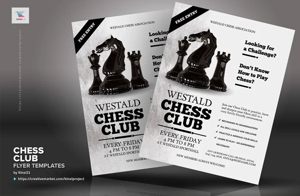 Chess Club Flyer Template