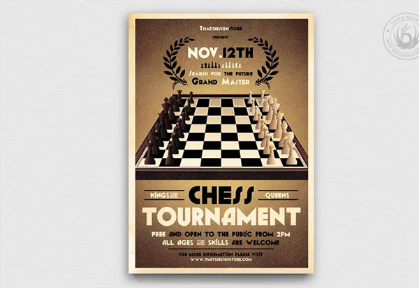 Chess Simple Poster Template