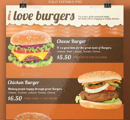 Chicken Burger Flyer Templates