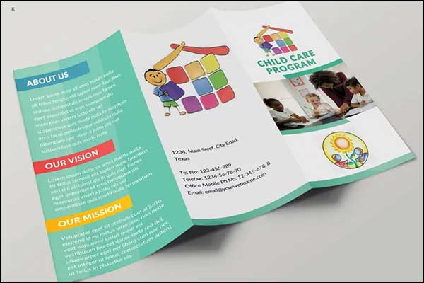 Child Care Center Trifold Brochure
