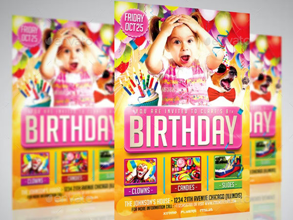 Children Birthday Party Flyer