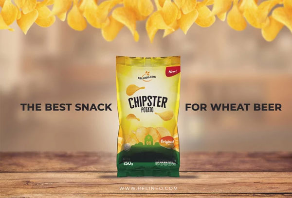 Chips Bag PSD Mockup