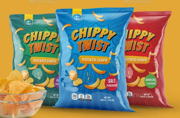 Chips and Snacks Packaging Template
