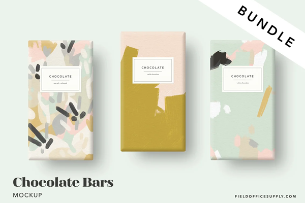 Chocolate Bar Mockup Bundle