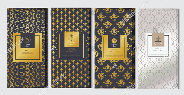 Chocolate Bar Packaging Mockup Set