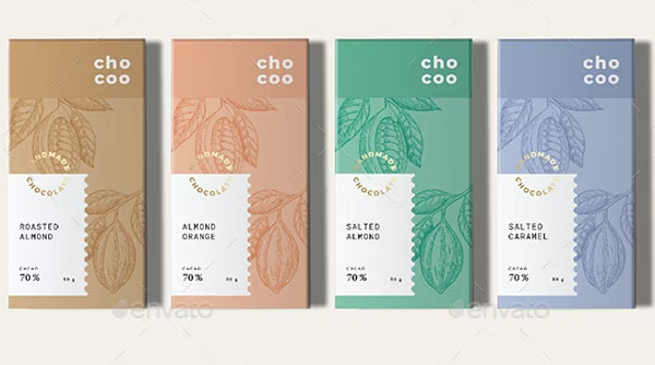 Chocolate Bar Packaging Template
