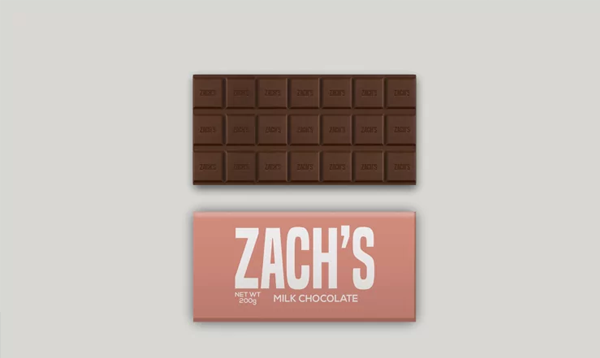 Chocolate Bar Paper Pack Mockup