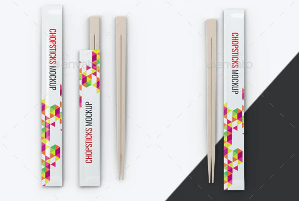 Chopsticks Mockup Template
