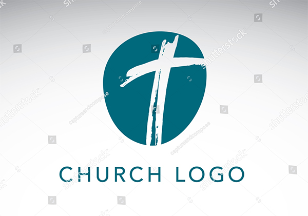 Christian Cross Church Logo Template
