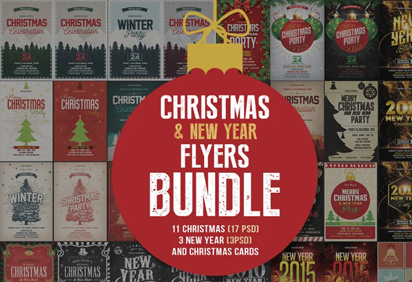Christmas & New Year Flyers Bundle