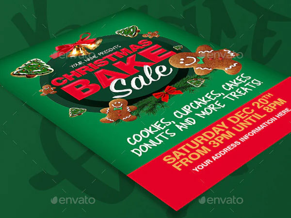 Christmas Bake Sale Flyer Template