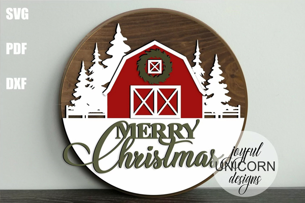 Christmas Barn Door Hanger