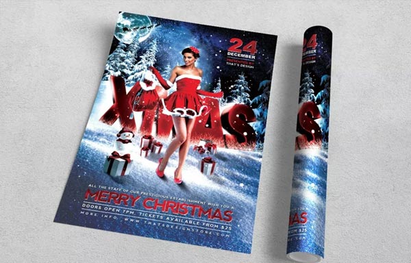 Christmas Bash Flyer PSD Template