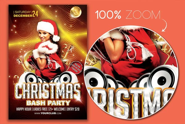 Christmas Bash Party Flyer Design