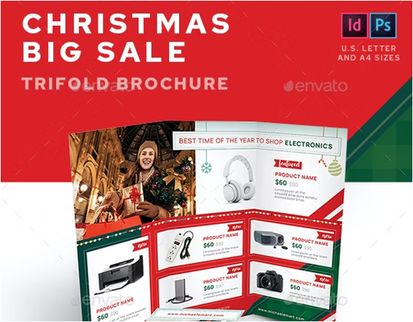 Christmas Big Sale Trifold Brochure
