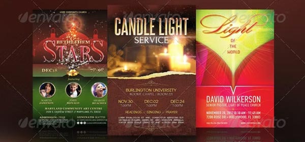 Christmas Church Flyer Templates Bundle