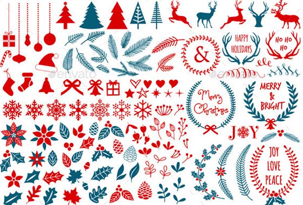 Christmas Design Elements Set