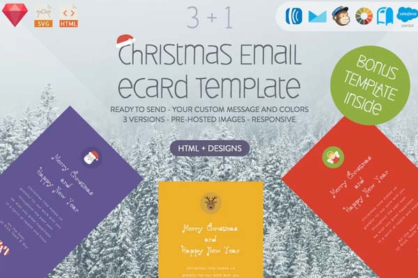 Christmas Email Card Newsletter