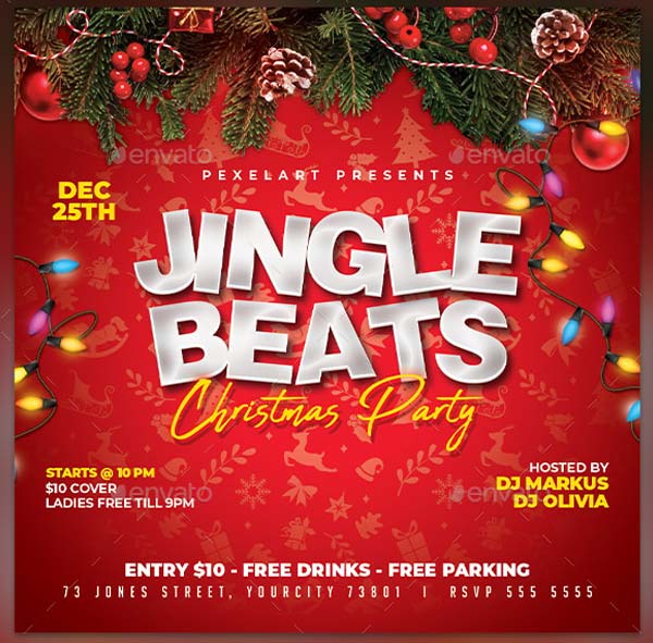 Christmas Event Promotion Flyer Design