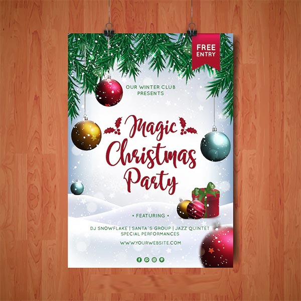 Christmas Free PSD Flyer Template