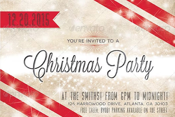 Christmas Holiday Party Invitations