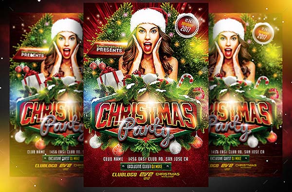 Christmas Party Flyer Templates Download