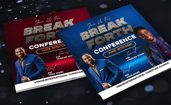 Church Conference Event Flyer Templates