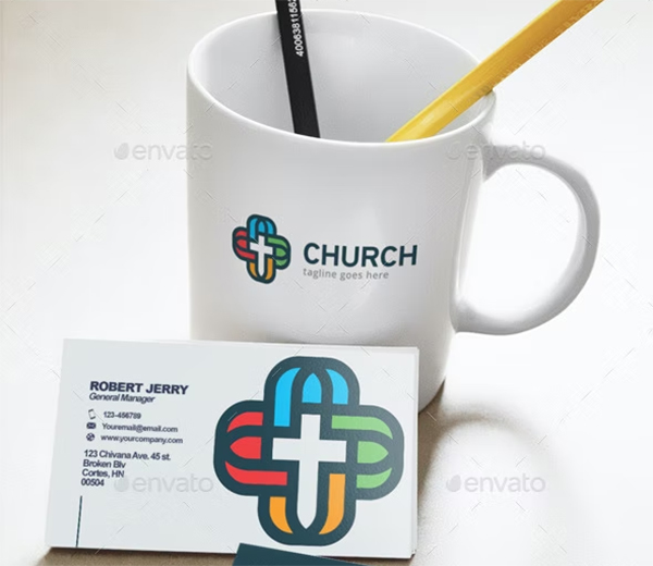 Church Logo PSD Template