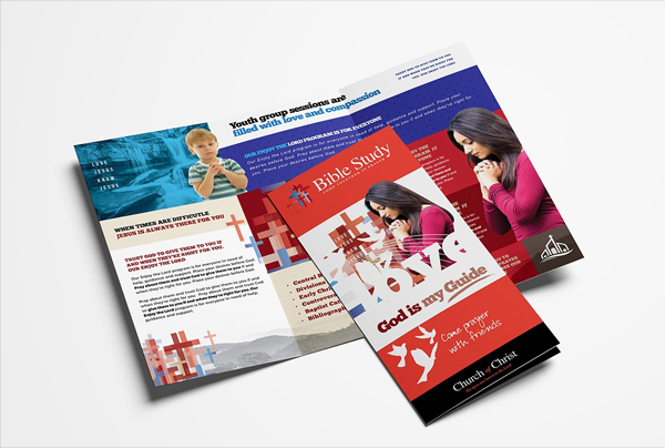 Church Trifold Brochure Design Template