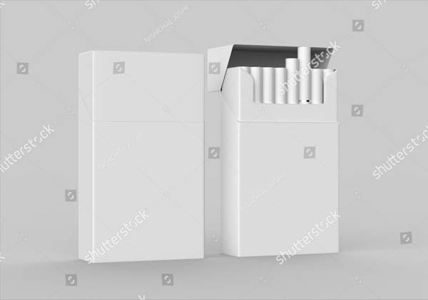 Cigarette Box Mockup PSD Free Download