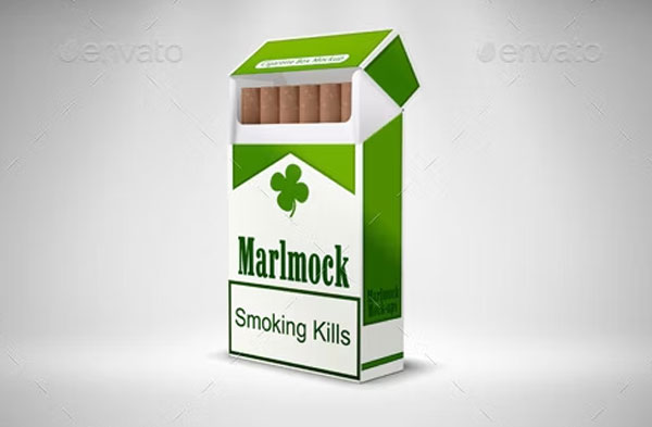 Cigarette Mockup Package Photoshop Template