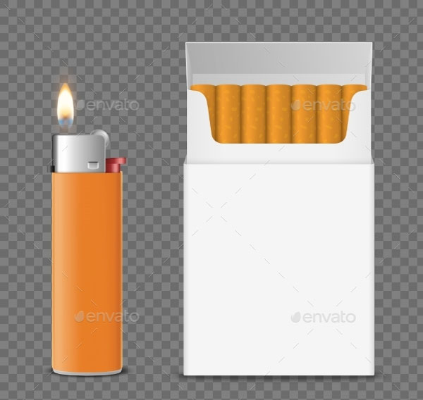 Cigarettes Pack Mock-up