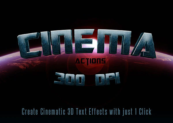 Cinematic 300 DPI Text Actions