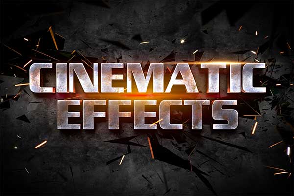 Cinematic 3D Text Effect Actions