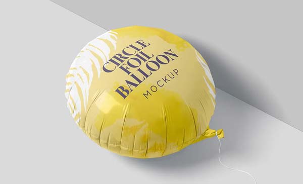 Circle Foil Balloon Mockups