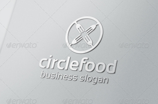 Circle Food Logo Design