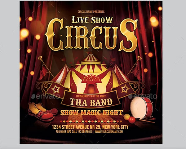 Circus Carnival Flyer Design Templates