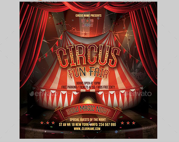 Circus Flyer Printable Templates
