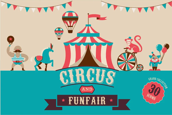 Circus Icons Templates