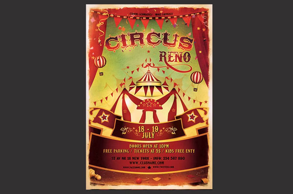 Circus Show Flyer Template