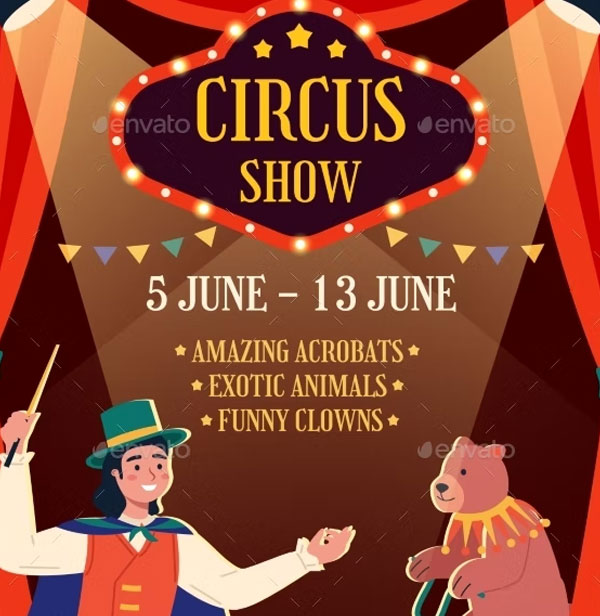 Circus Show Poster Template