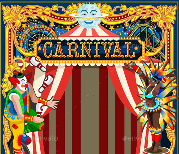 Circus Theme Carnival Poster