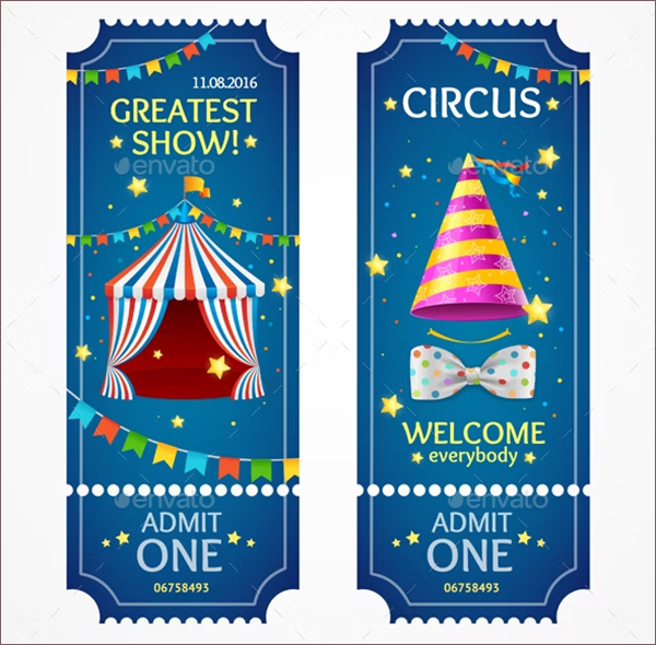 Circus Tickets Set