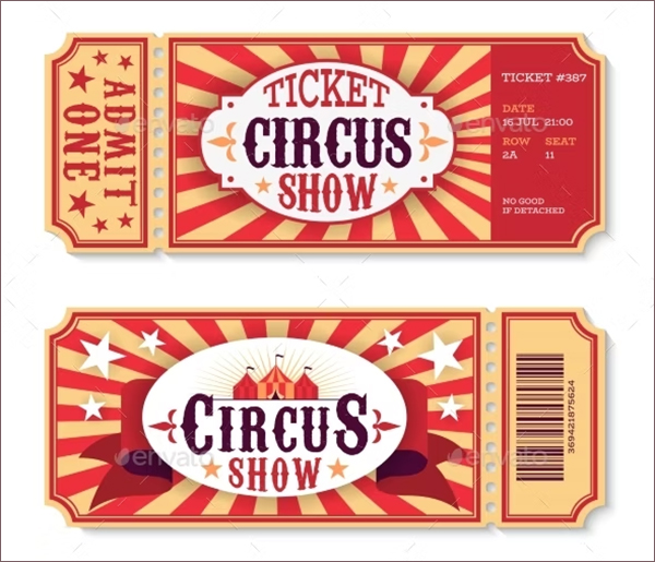 Circus Tickets Template