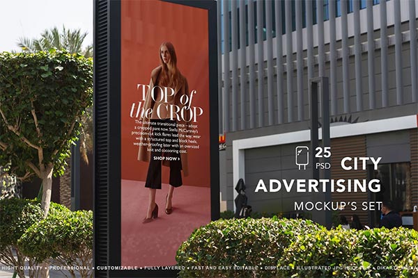 City Advertising MockUps Set