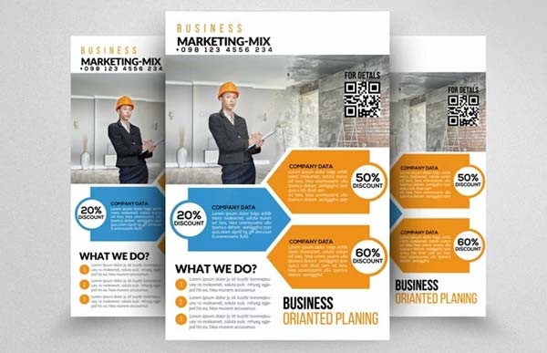 Civil Engineer and Construction Company Flyer