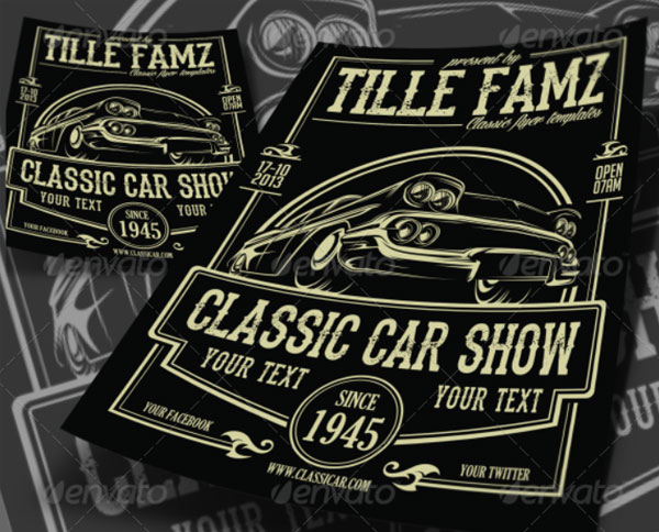 Classic Car Show Flyer Download