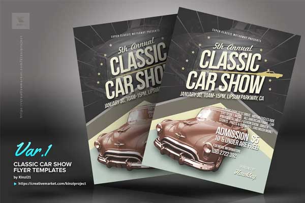 Classic Car Show Flyers