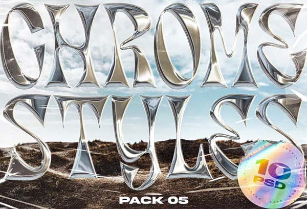 Classic Metal Layer Editable Photoshop Styles